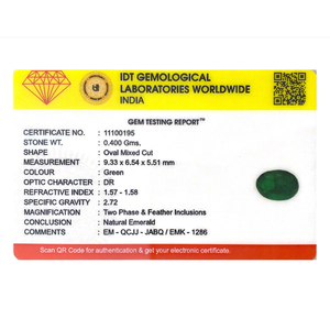 Certified 2 Carat Natural Emerald Loose Gemstone Faceted Cushion Cut 4mm for Fine Jewelry - Product Image 4