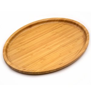 Planche à pizza en bambou avec poignée, écologique, durable, planche à découper, plateau de service pour fromage, pain, fruits, légumes, Dragonex Vietnam - Product Image 1