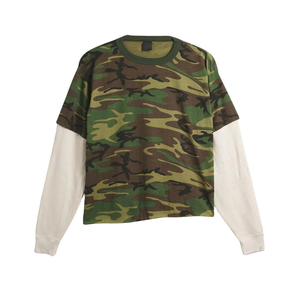 100% Cotton O-Neck Men's <b>T</b> <b>shirts</b> Comfortable <b>Raglan</b> Baseball Tee with Long <b>Sleeves</b> Cotton Fabric <b>T</b> <b>shirts</b> - Product Image 2