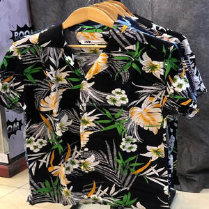 Wholesale SummerPrinted Men's <b>linen</b> Floral <b>Shirt</b> Enhance Look Polyester Viscos Men's <b>Shirt</b> Hawaiian Beach <b>Short</b> <b>Sleeve</b> <b>Shirts</b> - Product Image 2