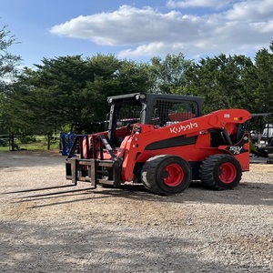 รถตักล้อยาง Kubota SSV75 กำลังขายดี 74 แรงม้า รถตักขนาดเล็ก เครื่องยนต์ดีเซล ห้องโดยสารแบบปิด ระบบไฮดรอลิกเสริม - Product Image 6