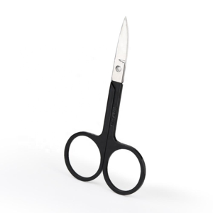 Ciseaux à ongles professionnels en acier inoxydable noir et argent, outil de coupe précis et tranchant pour manucure et pédicure, idéal pour les salons de beauté - Product Image 1