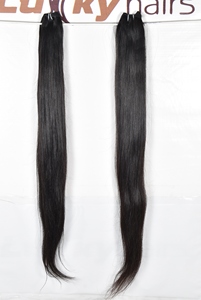 Cheveux humains indiens Remy naturels de qualité supérieure 100 %, 100 g, trames doubles coupées à la machine, cuticules alignées, non traités - Product Image 5