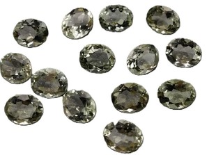 Ametyste vert clair naturel, poli, taille ovale, facetté, pierre précieuse en vrac 3x5mm-8x10mm RUHAN GEMS pour la fabrication de bijoux - Product Image 5