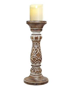 Candelabro de Madera Ecológico Pulido con Tallado de Sombra, Decoración de Mesa para Ramadán, Decoración Interior del Hogar, Más Vendido MULTI - Product Image 3
