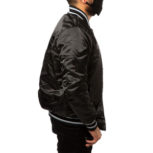 Wholesale OEM <b>Men</b> Satin <b>Jacket</b> Fashionable Shiny <b>Jacket</b> With Customized Logo Waist Available in Multiple Colors and Sizes - Product Image 3