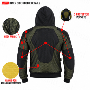 Sudadera Protectora para Motociclistas, Acolchada, Transpirable, para Invierno, con Logotipo Personalizado Reflectante, para Motociclistas de Calle, MOQ Bajo - Product Image 5