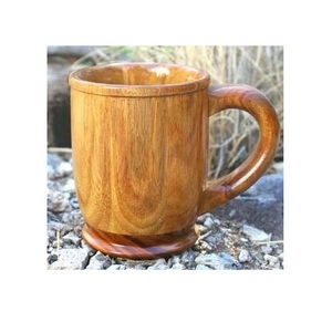 Taza de Madera Natural Hecha a Mano, Ecológica, Rústica, para Café, Té, Cerveza y Jugos - Product Image 3