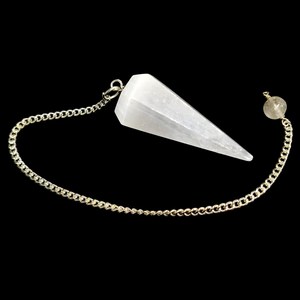 Péndulo de Selenita Blanca Natural Tallada, Gema para Radiestesia, Amuleto de Feng Shui, Amor de Hadas, Reiki, Meditación de Chakras, Venta al por Mayor - Product Image 3