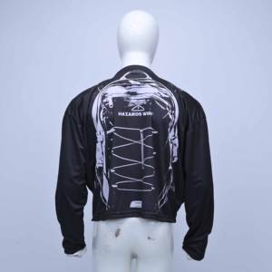 Haut court imprimé graphique en polyester à manches longues pour homme, de haute qualité avec logo personnalisé |   T-shirt de mode streetwear par sublimation - Product Image 5