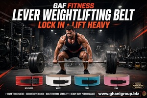 Ceinture de musculation GAF Fitness Leverlock 13 mm en cuir et acier antidérapante, tailles personnalisables, ajustement universel, logo, musculation - Product Image 4