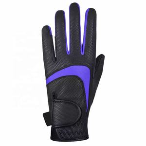 Guantes de protección para todas las estaciones de larga duración de color personalizado para montar guantes de montar al aire libre con pantalla táctil de cuero sintético - Product Image 6