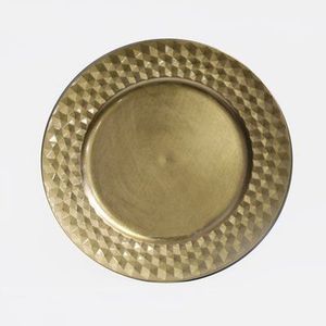 Assiette de présentation en métal attrayante pour réception de mariage, restaurant, hôtel, événement, banquet, table à manger, vaisselle décorative - Product Image 2