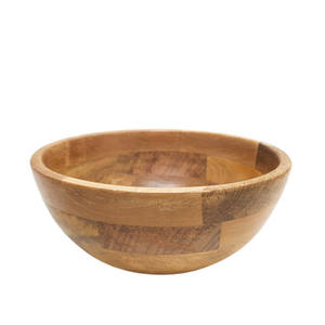 Grand bol en bois d'acacia poli de qualité supérieure, bols en bois d'acacia pour la restauration de mariage, vaisselle, grands bols en bois pour mélanger les salades - Product Image 1
