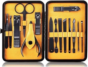 Stainless Steel Manicure Kit With 10 In 1 Nail Clippers And Tools In Portable Case For Adults Professional Nail Care Set - Product Image 1