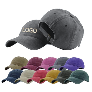 Gorra de Béisbol de Algodón Lavado para Hombre y Mujer, Visera Plana, Correa Ajustable, Personalizable con Etiqueta Privada, para Correr, para Todas las Temporadas - Product Image 1