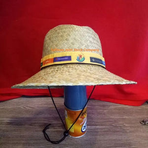 Chapeau de sauveteur en paille à large bord, visière tendance, fabriqué au Vietnam, vente en gros, qualité supérieure, personnalisation du logo - Product Image 1