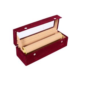 Wooden Five Rod Transparent Velvet Bangle <b>Storage</b> <b>Box</b> Organizer for Jewelry Display <b>Storage</b> - Product Image 6