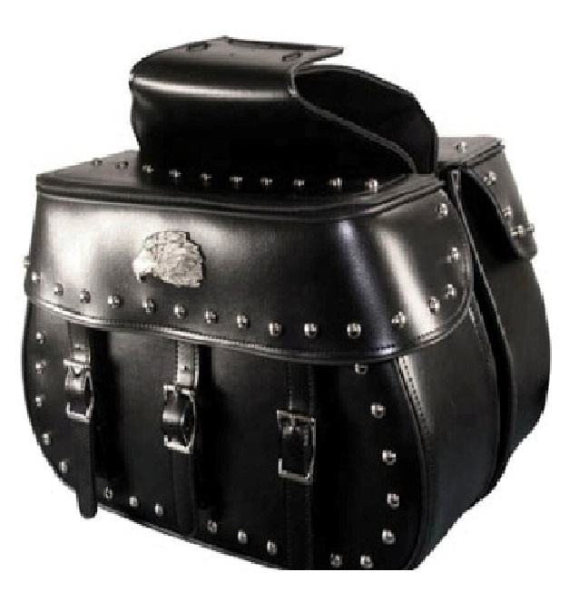 Leather Motorcycle Saddlebags Durable Versatile