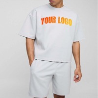 Ensemble décontracté d'été pour hommes, tendance, 2 pièces, chemise et short, coupe classique, 100% coton respirant, 230 g/m²