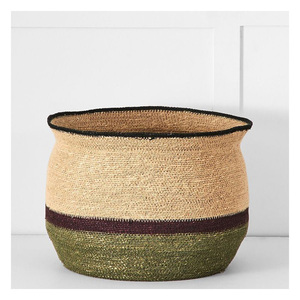 Handmade Eco Friendly Rattan Jute Yarn Food-Safe <b>Storage</b> Basket Natural Fiber Woven Multi-Purpose for Modern Home Decor - Product Image 2