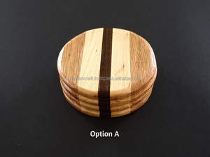 Posavasos Redondos de Madera de Estilo Europeo Clásico y Moderno, Diseño Elegante, Accesorios de Decoración para el Hogar, Bar y Mesa - Product Image 2