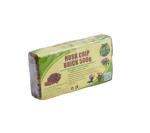 Chips de cáscara de coco Briquette 500g Material biodegradable ecológico para jardinería doméstica como acondicionador de suelo y mezcla para macetas - Product Image 3