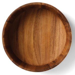 Ensaladera de madera de acacia duradera para uso doméstico en la cocina, centro de mesa, Ideal para ensaladas, frutas, verduras, precio directo de fábrica - Product Image 2