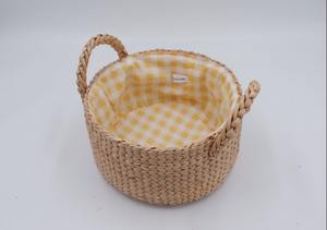 <b>Woven</b> Fruit <b>Basket</b> with Handles Handmade Storage <b>Basket</b> Wholesale eco-friendly Made in Vietnam - Product Image 2