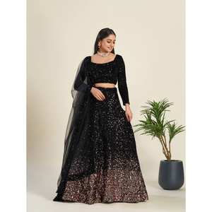 Lehenga Choli de Fiesta con Bordado Intenso para Mujer - Product Image 2