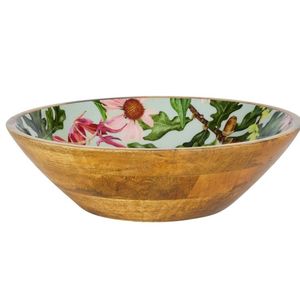 Bol à salade en bois rond pour la table, vaisselle élégante et classique, bol à chocolat en bois de luxe - Product Image 2