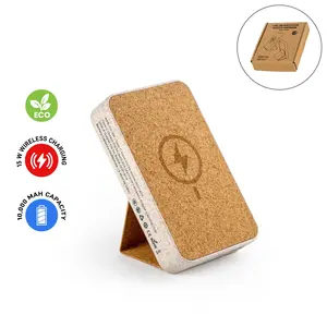 Cork 15W para <span class=keywords><strong>MagSafe</strong></span>, Batería Externa Inalámbrica de 10000 mAh con Soporte Plegable, Interfaz de Entrada Tipo-C, Batería de Polímero de Litio - Product Image 5