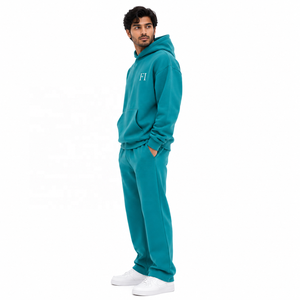 Conjunto de Sudadera con Capucha y Pantalones Deportivos de Algodón Grueso Personalizado, Sudaderas de Felpa Suave, Corte Holgado, Hombros Caídos, Proveedor al por Mayor - Product Image 4