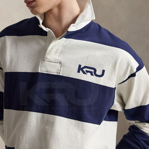 Camiseta de Rugby para Hombre, Manga Larga, Transpirable, Elegante, con Nombre de Equipo Personalizado en la Parte Delantera, Tacto Suave, Material 100% Poliéster, Duradera, al Mejor Precio - Product Image 5