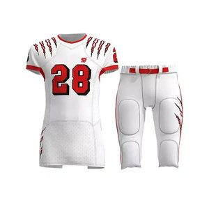 Uniforme de football américain sur mesure, vente flash, avec tissu respirant en polyester, écologique, flexible et graphiques d'équipe - Product Image 1