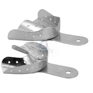 Juego de Bandejas de Impresión Dental CLASTY, Tamaño Pequeño, 5 Juegos, Superior e Inferior, Acero Inoxidable, Perforadas, Reutilizables, Autoclavables, CE ISO - Product Image 4
