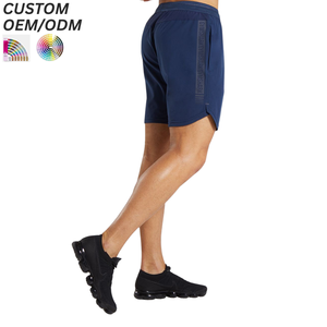 Shorts de sport décontractés pour hommes en coton et élasthanne, séchage rapide, légers, respirants, logo personnalisé, OEM ODM, vêtements en gros - Product Image 4