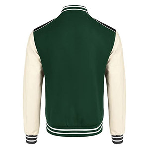 เสื้อแจ็คเก็ตวาร์ซิตี้แบบมีฮู้ดสำหรับทีมวิทยาลัยชาย พร้อมป้ายเชนิลล์แบบกำหนดเองได้ - Product Image 6