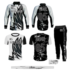 Conjunto de Paintball OEM ODM, Jersey de Manga Larga con Estampado Personalizado, Pantalones Deportivos, Camiseta de Equipo y Cinta para la Cabeza, Ropa Deportiva de Primera Calidad - Product Image 2