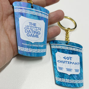 Llavero Personalizado de Moda con Forma de Diamante de Acrílico Vintage, para Hotel o Motel, con MOQ Bajo - Product Image 2