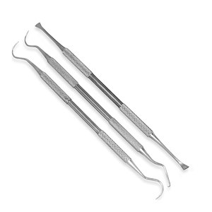 Dental Scraper Tartar & Plaque 4pcs Complete Stainless Teeth Cleaning Kit Tooth Scraper, Dental Mirror & Scaler - Product Image 4