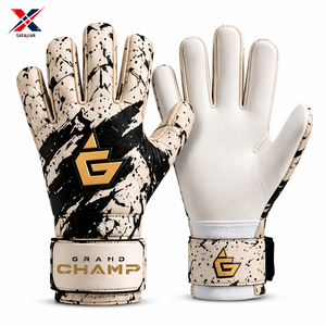 Gants en cuir personnalisés de haute qualité avec sangle de poignet réglable, antidérapants, protection complète des doigts, pour adultes unisexes, usage en équipe. - Product Image 3