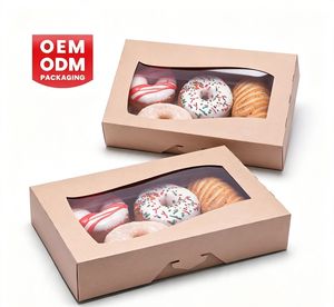 กล่องโดนัทเบเกอรี่แบบสั่งทำ |   บรรจุภัณฑ์กระดาษหรูหราพร้อมหน้าต่าง - Product Image 1