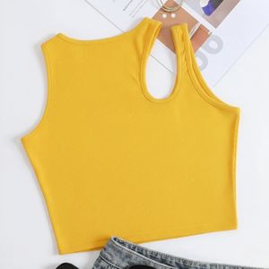 Top corto transpirable de algodón para mujer al por mayor, top corto con bordado y serigrafía, OEM personalizado de Bangladesh - Product Image 3