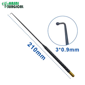 Micro Espátulas Gancho para Vasos Nerviosos y Curetas de 3.3 mm de Acero Inoxidable, Set de Instrumentos Manuales de Neurocirugía - Product Image 2