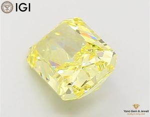 Diamant de laboratoire cultivé CVD de 4,51 carats, couleur jaune vif fantaisie, clarté VS1, taille radiant, parfait pour un chef-d'œuvre, avec certificat IGI - Product Image 6