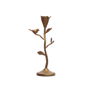 Candelabro moderno de latón con diseño entrelazado para decoración del hogar, portavelas cónicos de metal de latón hechos a mano - Product Image 5