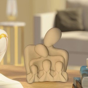 Figurine de maison traditionnelle en bois de pin - Peinte à la main, écologique, artisanale, durable, à suspendre au mur par Aqudus Saleem - Product Image 5