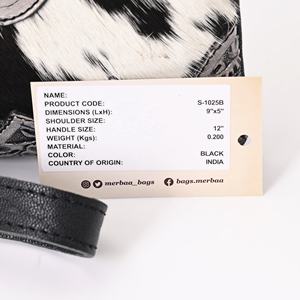 Petit sac bandoulière en cuir de vachette à poils pour femme, sac à main en daim avec pompon - Product Image 5