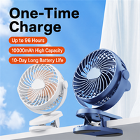Nouveau modèle K6 – Mini ventilateur silencieux portable USB pour bureau, dortoir, poussette, double batterie, autonomie longue durée